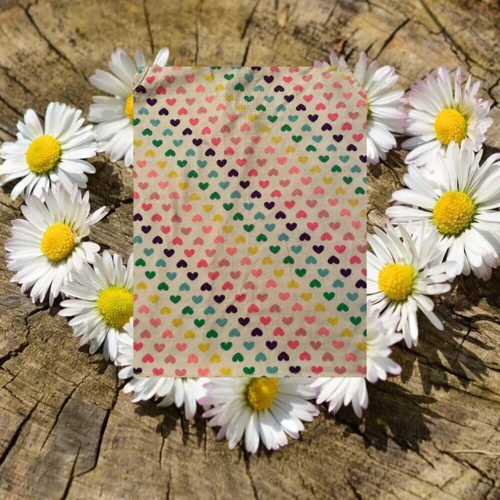 PLACE Colorful Heart Design Cotton Tank Top